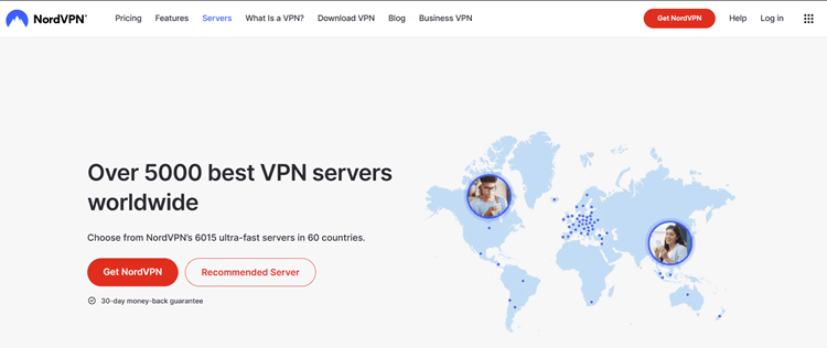 NordVPN interface - SiemensMobile