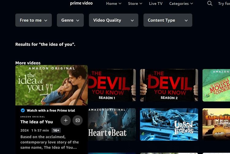 Searching for Ted Lasso on Prime Video - SiemensMobile