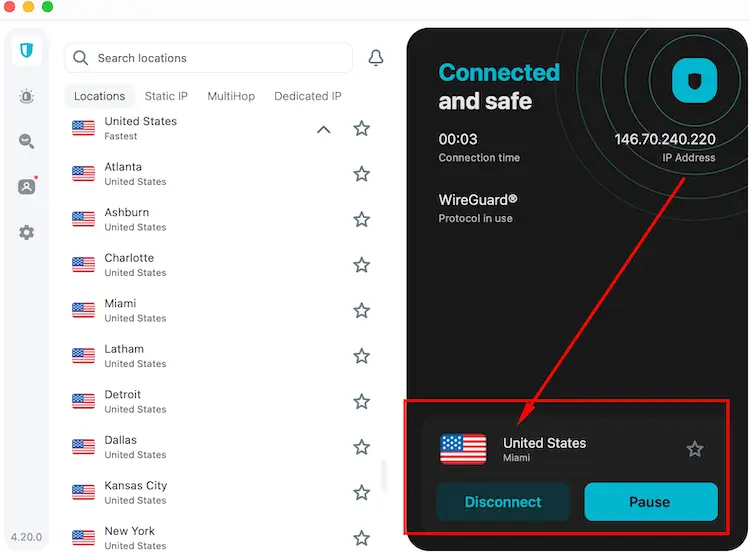 Connected to Canadian server - SiemensMobile