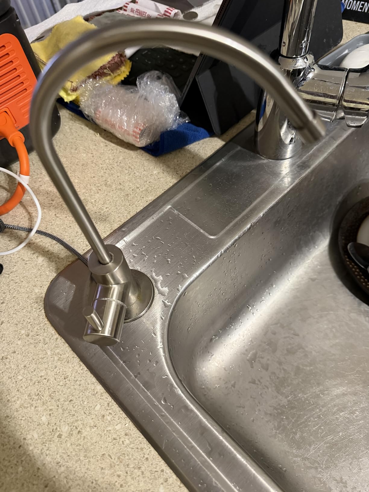 iSpring RCC7AK, NSF Certified, 75 GPD, Alkaline 6-Stage Reverse Osmosis System, pH+ Remineralization RO Water Filter System Under Sink, Patented Top-Mounted Faucet Design for Easy Installation customer photo 1