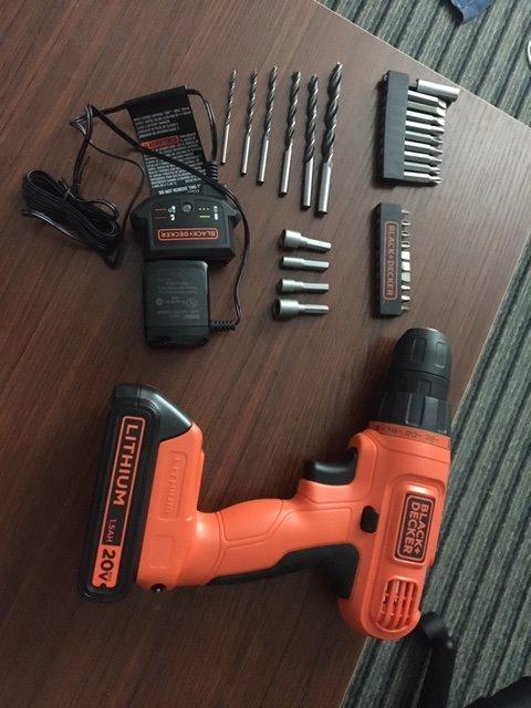 BLACK+DECKER 20V MAX POWERCONNECT Power Drill Cordless Drill Driver Electric Screwdriver with 30 Piece Bit Set and Drivers Kit, Battery and Charger Included (LD120VA) customer photo 2