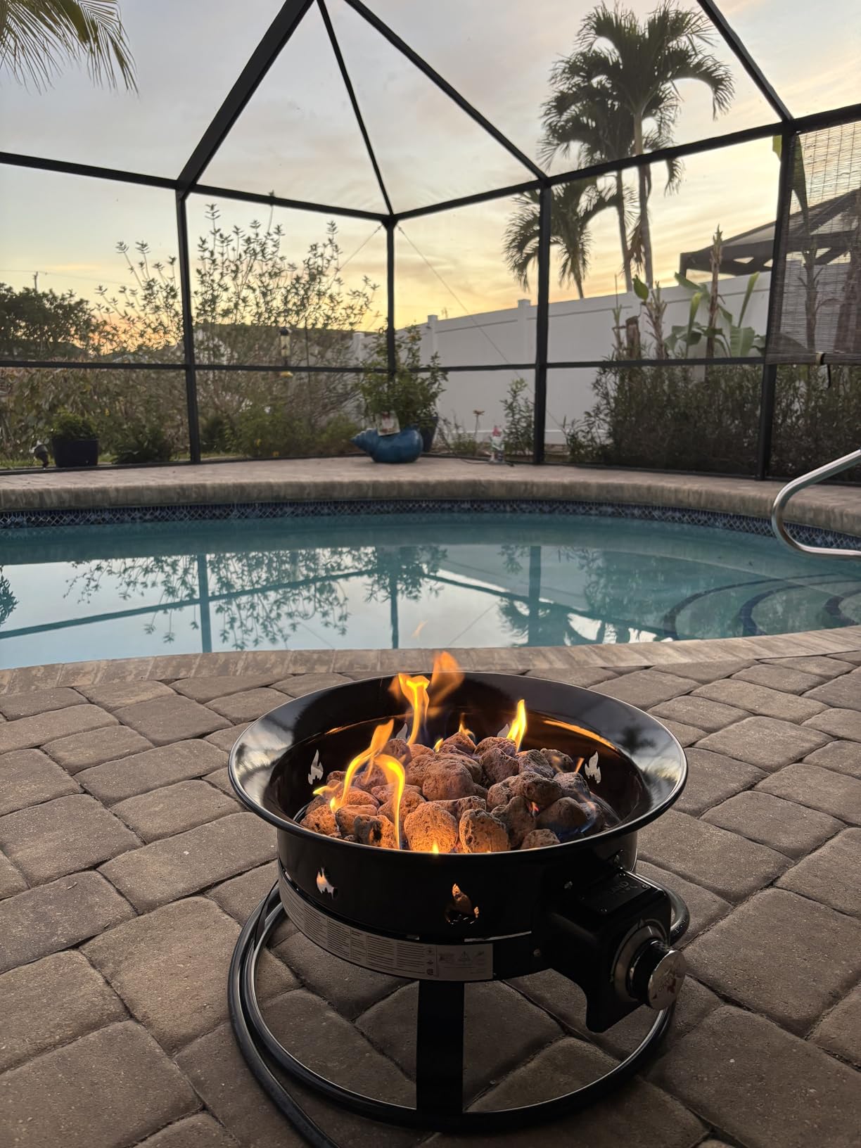 Outland Living Portable Propane Fire Pit, 19-inch, 58,000 BTU with Fire Pit Cover & Carry Kit, Smokeless Gas Firebowl | Perfect for Camping, Patio, Backyard, Tailgating, Deck, RV customer photo 1