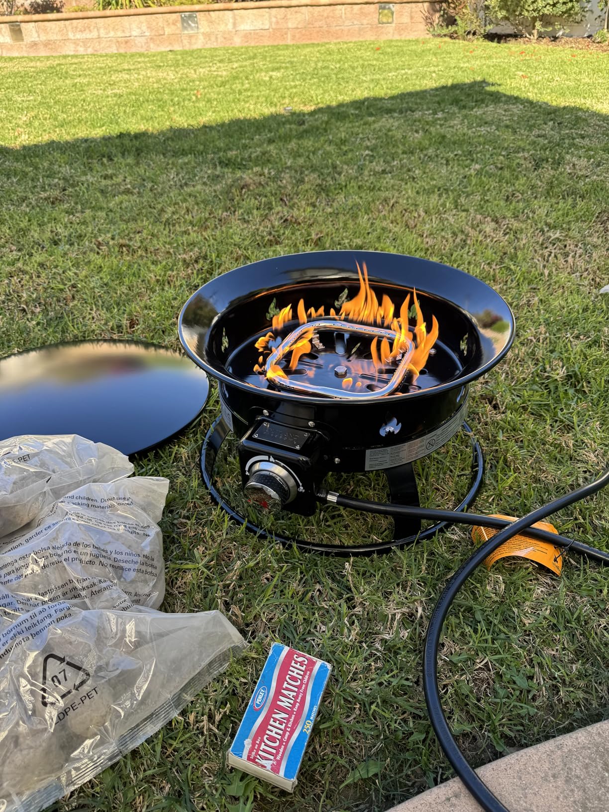 Outland Living Portable Propane Fire Pit, 19-inch, 58,000 BTU with Fire Pit Cover & Carry Kit, Smokeless Gas Firebowl | Perfect for Camping, Patio, Backyard, Tailgating, Deck, RV customer photo 2