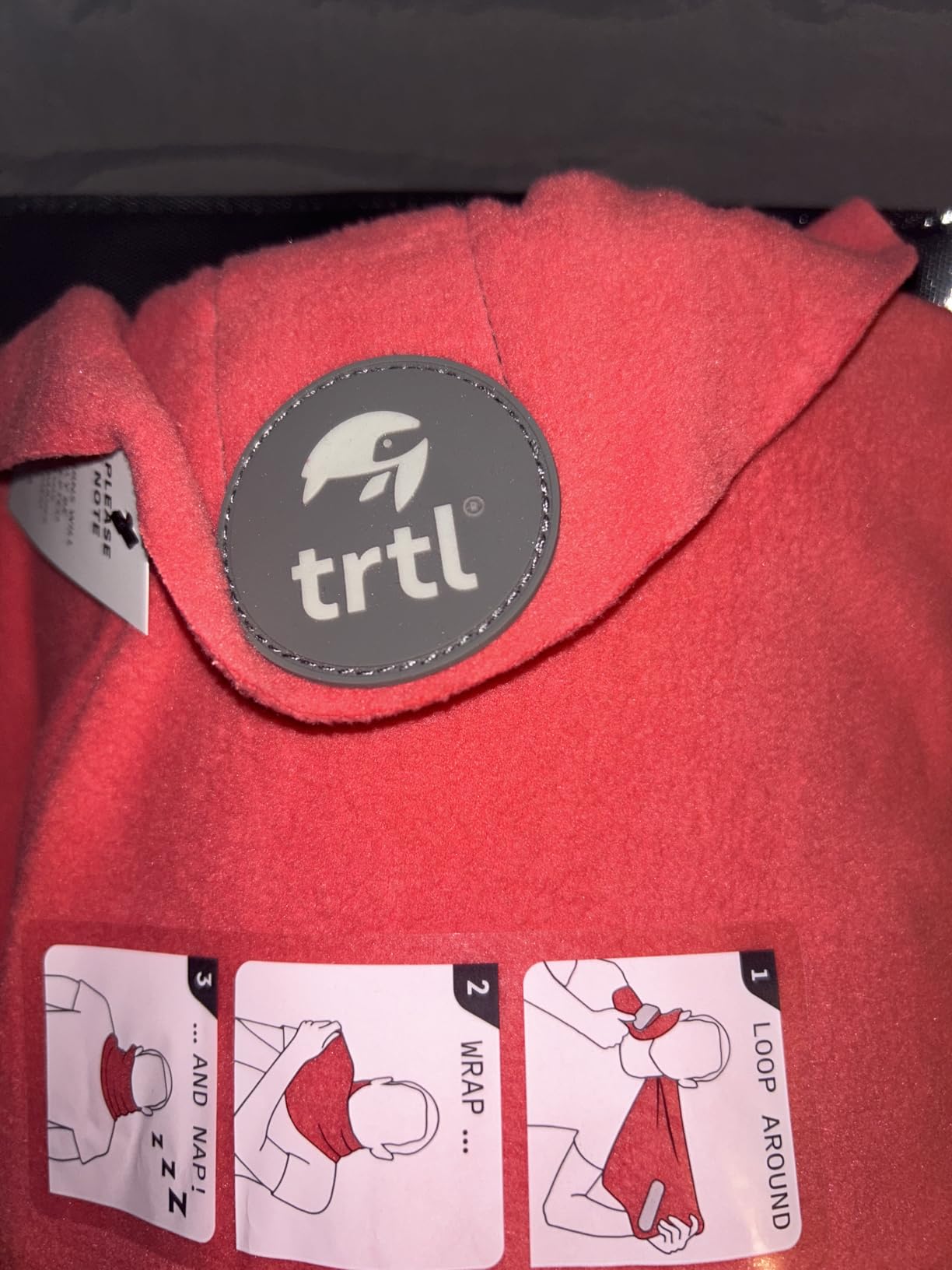 Trtl Pillow - Scientifically Proven Neck Support Travel Pillow for Airplanes - Lightweight and Machine Washable - Ergonomic Design for Traveling on Cars and Trains - Grey customer photo 2