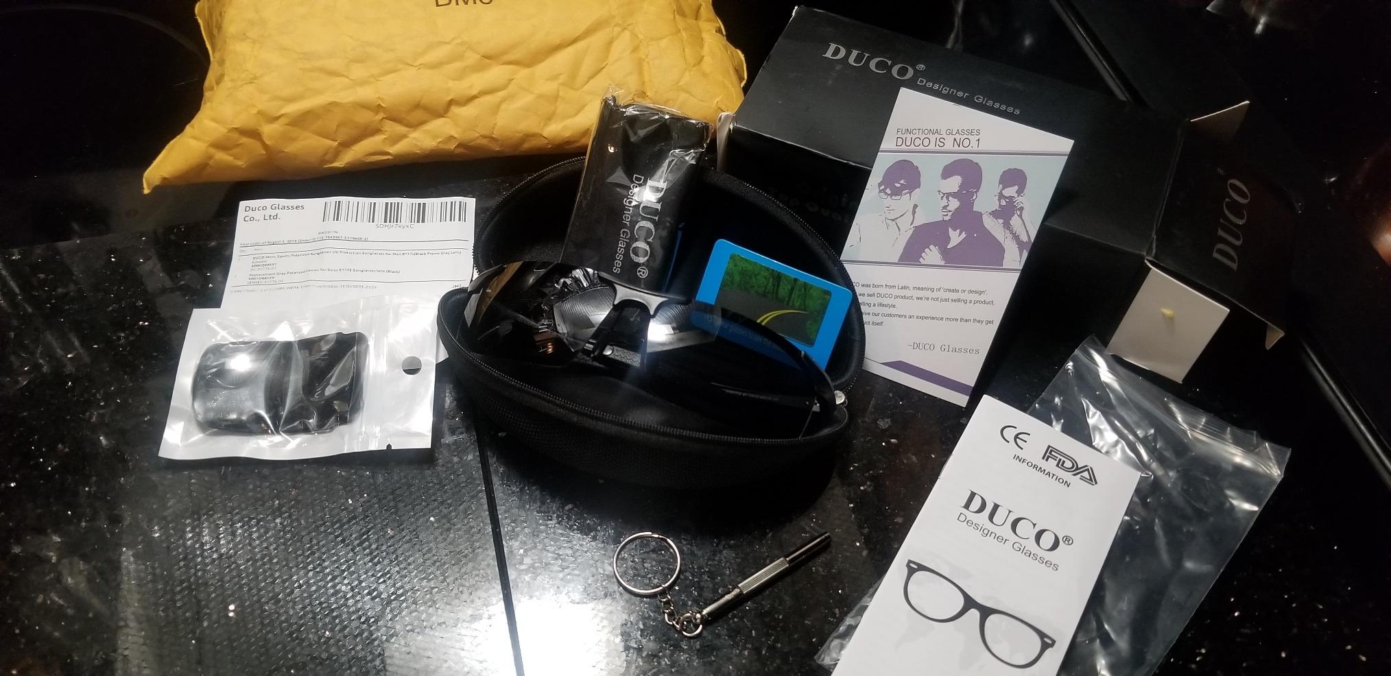 DUCO Mens Sports Polarized Sunglasses UV Protection 8177s customer photo 2