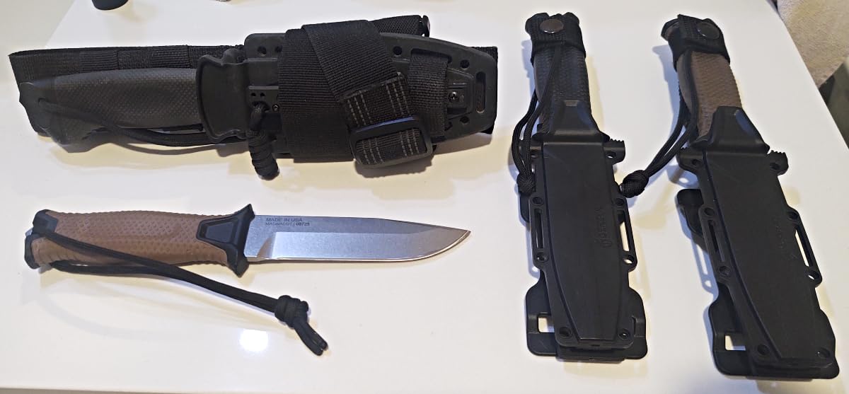 Gerber Gear StrongArm Knife - Fixed Blade - Tactical Knife for Survival Gear - Full Tang, 420HC Steel Blade - Made in USA customer photo 1