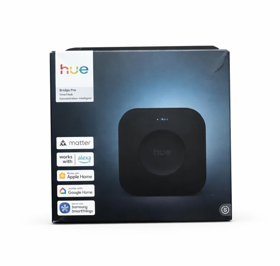Philips Hue Bridge, Unlock the Full Potential of Hue Bridge System, Multi-Room and Out-of-Home Control, Create Automations and Zones, Smart Lighting Hub, Works with Voice and Matter-Compatible customer photo 2