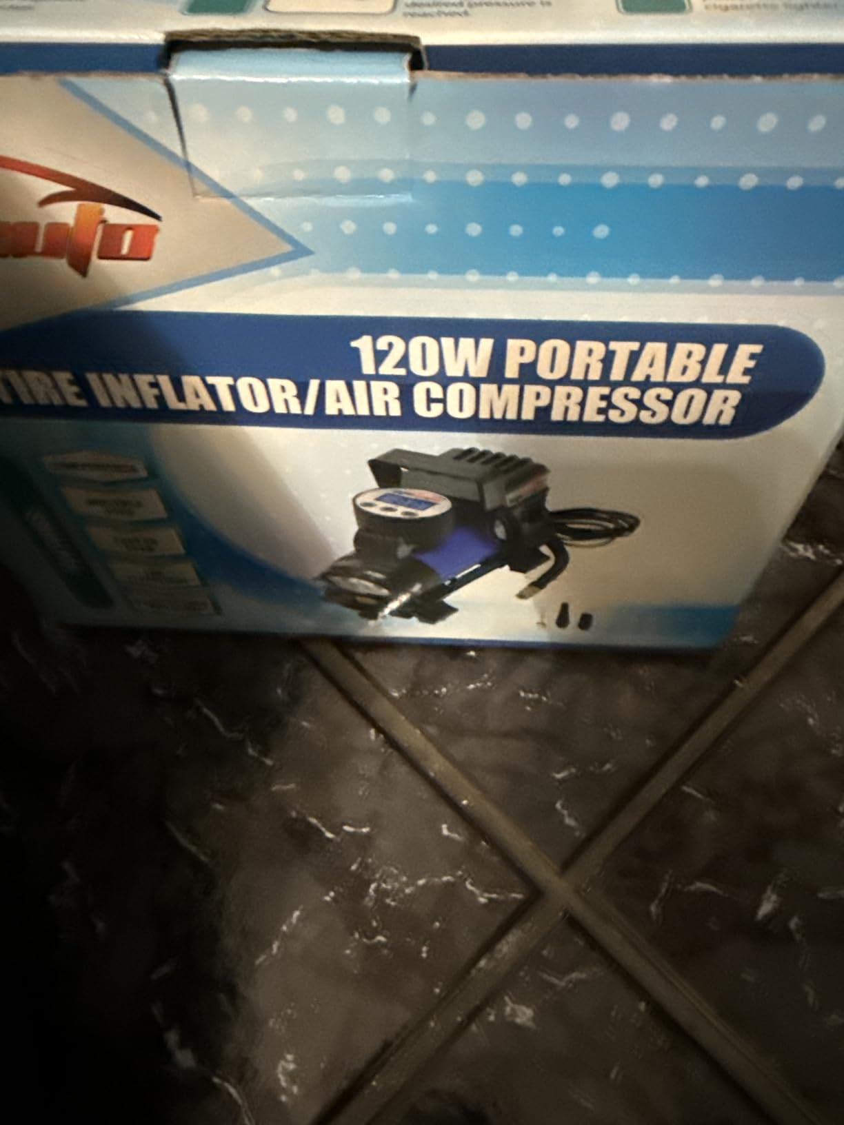 EPAuto 12V DC Portable Air Compressor Pump, Digital Tire Inflator customer photo 1