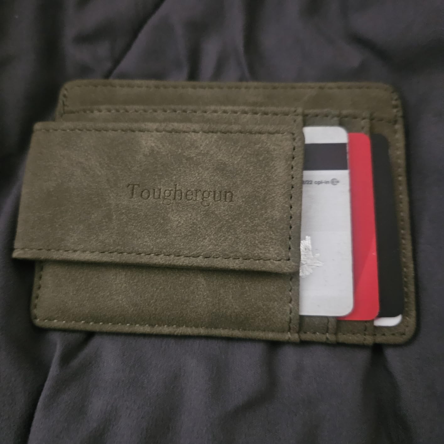 Slim Wallet for Men RFID Blocking Money Clip, Minimalist Front Pocket Credit Card Holder customer photo 2