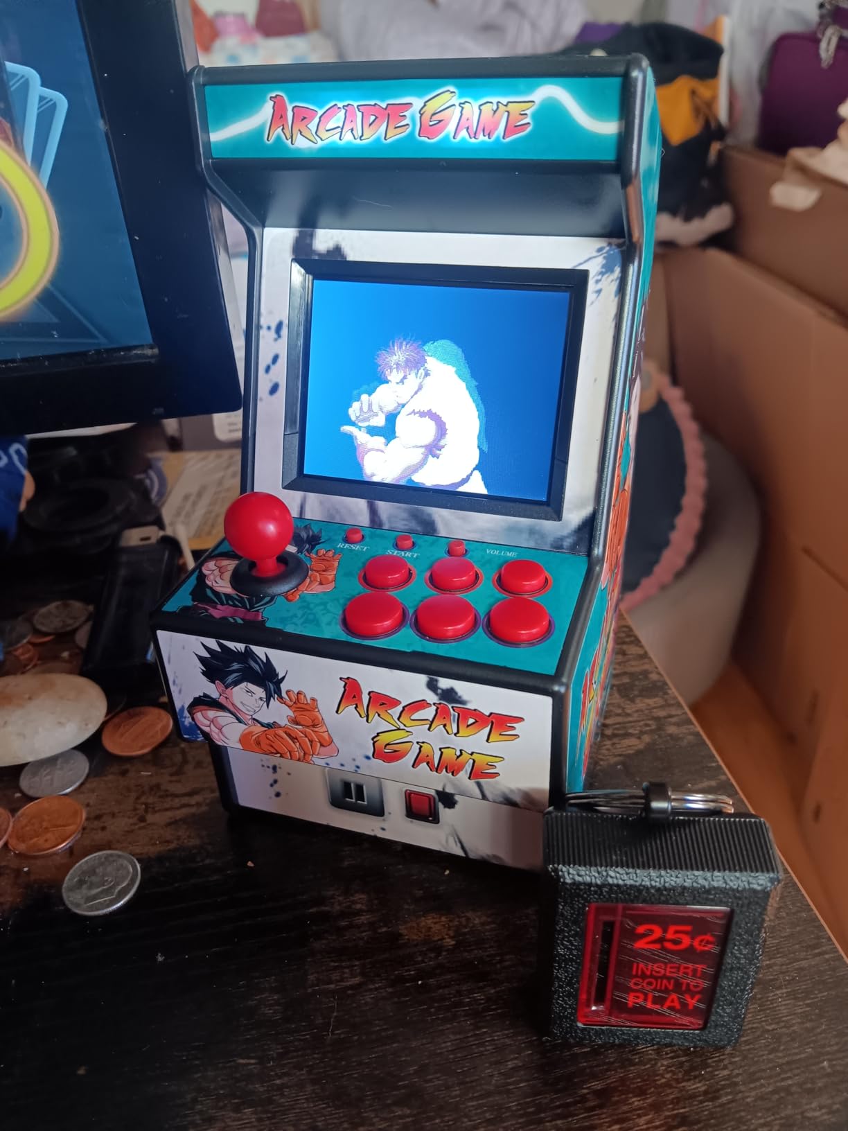 Mini Arcade Machine, Retro Gaming Console, Handheld Game Console with 156 Classic 16-Bit Video Games, 2.8 Inch Color Display, Rechargeable Battery customer photo 1