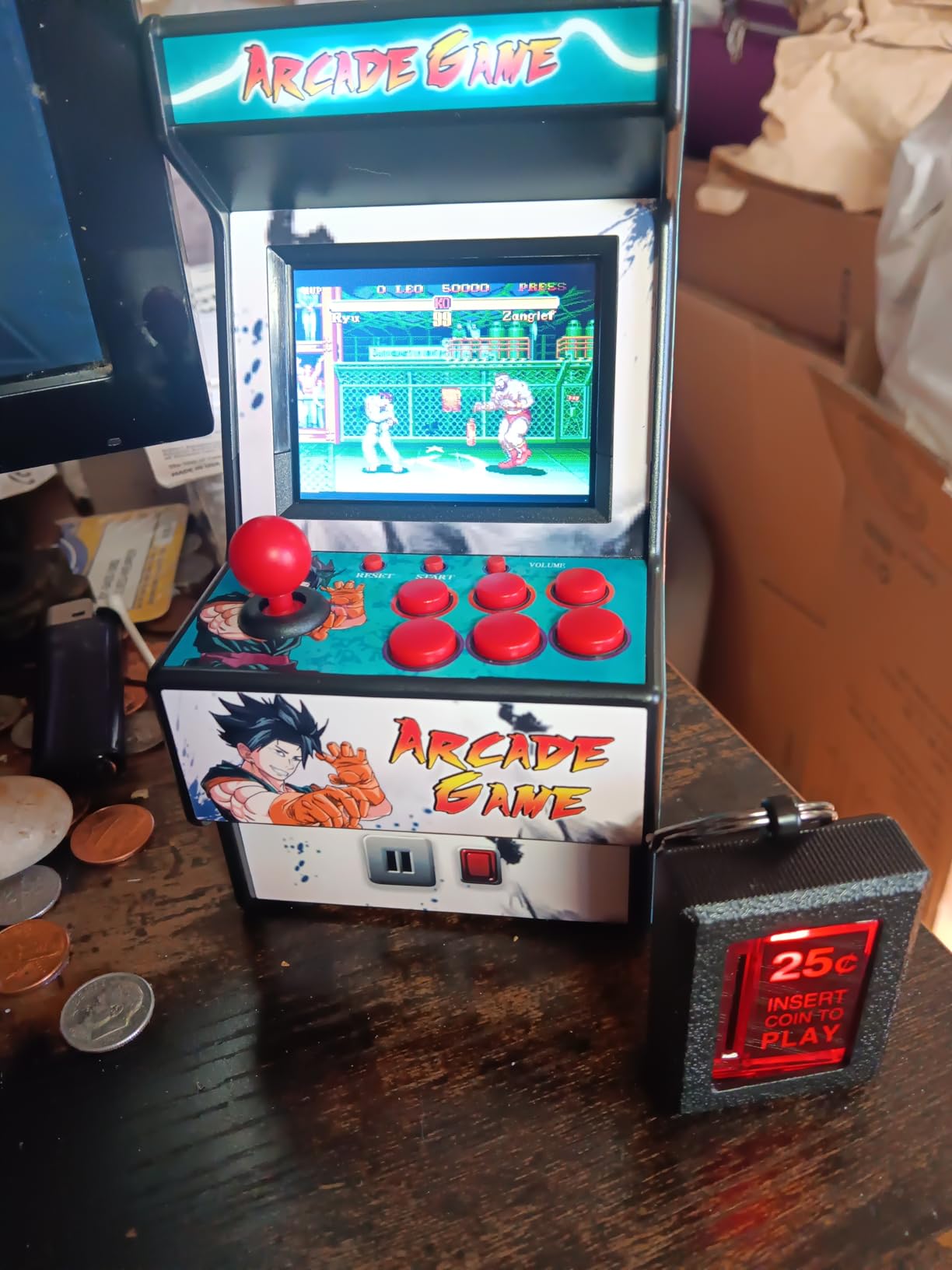 Mini Arcade Machine, Retro Gaming Console, Handheld Game Console with 156 Classic 16-Bit Video Games, 2.8 Inch Color Display, Rechargeable Battery customer photo 2