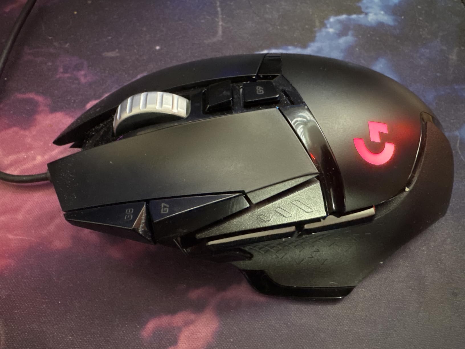 Logitech G502 Lightspeed Wireless Gaming Mouse with Hero 25K Sensor, PowerPlay Compatible, Tunable Weights and Lightsync RGB customer photo 1