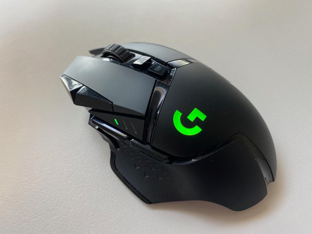 Logitech G502 Lightspeed Wireless Gaming Mouse with Hero 25K Sensor, PowerPlay Compatible, Tunable Weights and Lightsync RGB customer photo 2