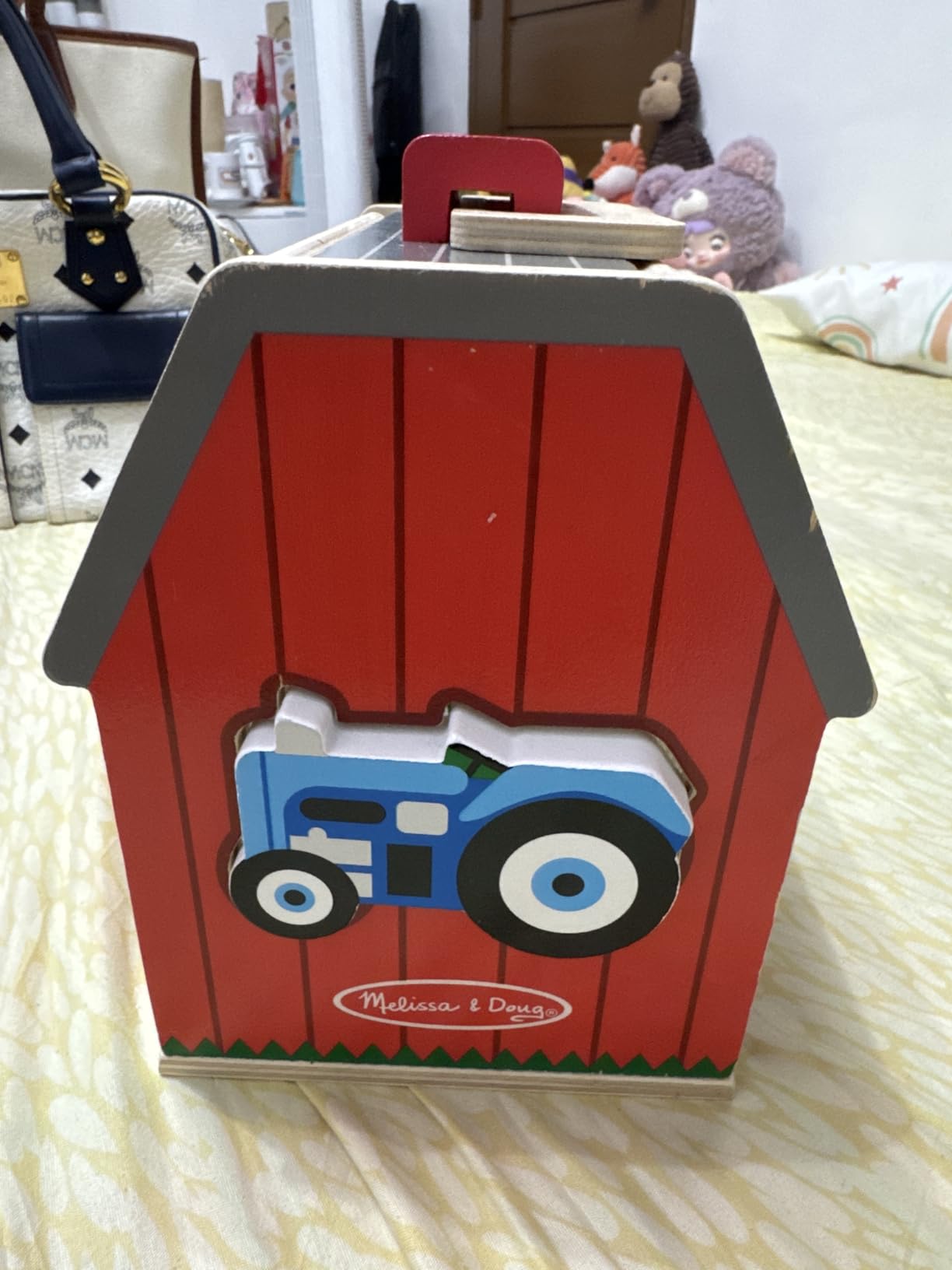Take-Along Wooden Toy Barn, 11-Pc Portable Toddler Playset customer photo 1
