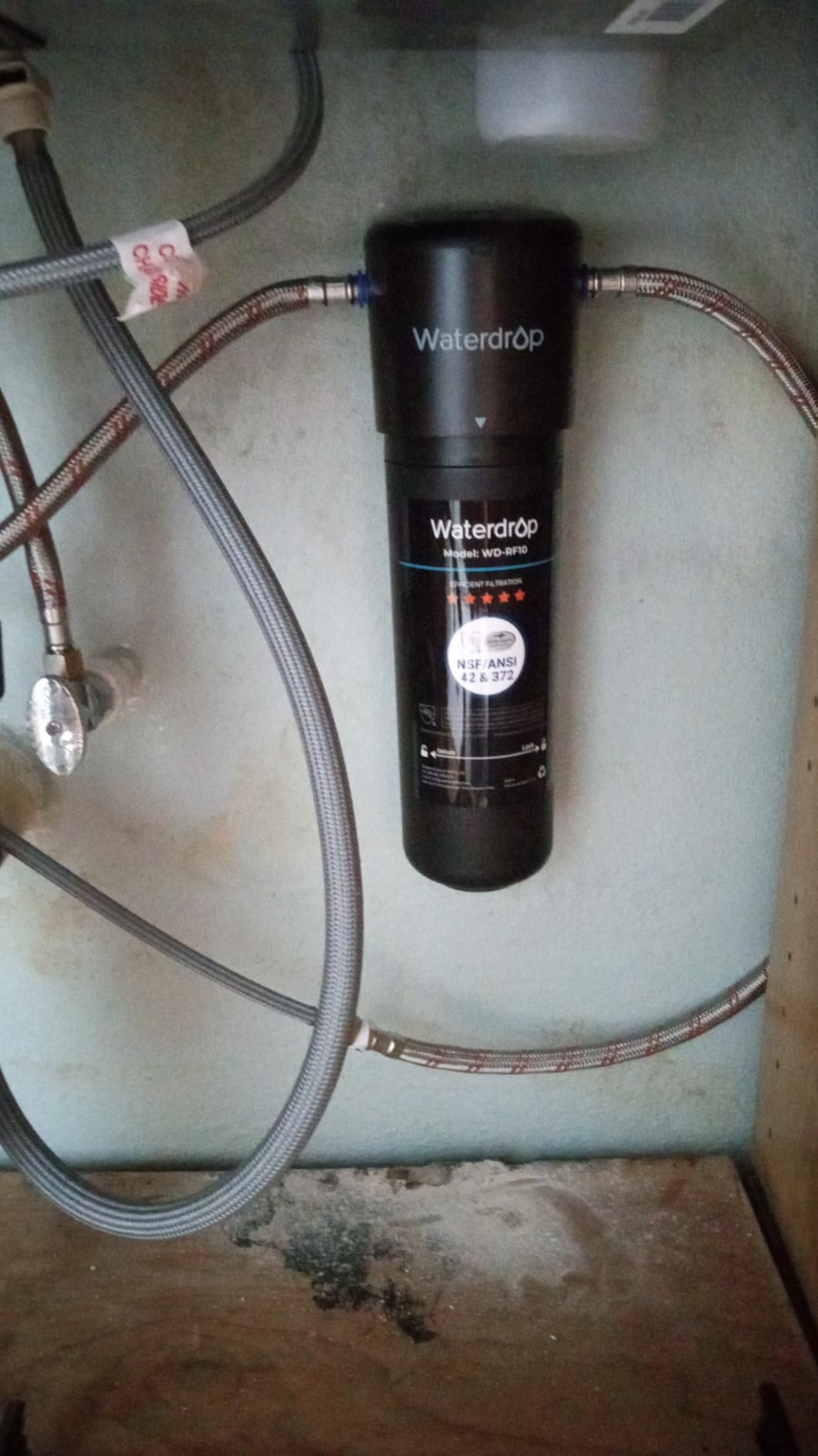 Waterdrop 10UA Under Sink Water Filter System, Reduces PFAS, PFOA/PFOS, Lead, Chlorine, Direct Connect to Kitchen Faucet, NSF/ANSI 42 Certified, 1 Year customer photo 1
