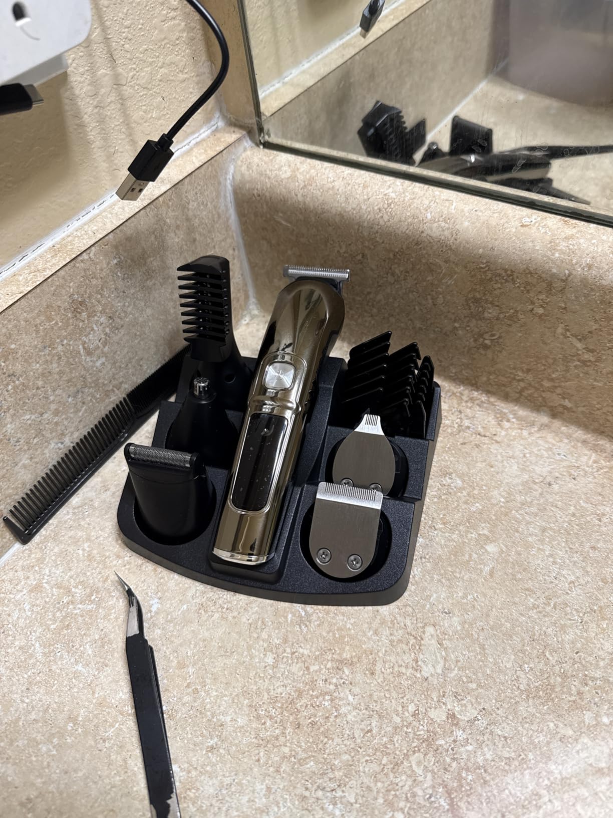 Ufree Beard Trimmer for Men, Waterproof Electric Razor for Nose, Body, Face & Mustache, Cordless Hair Clippers Shavers Grooming Kit, Valentines Day Gifts for Men Husband Father customer photo 1