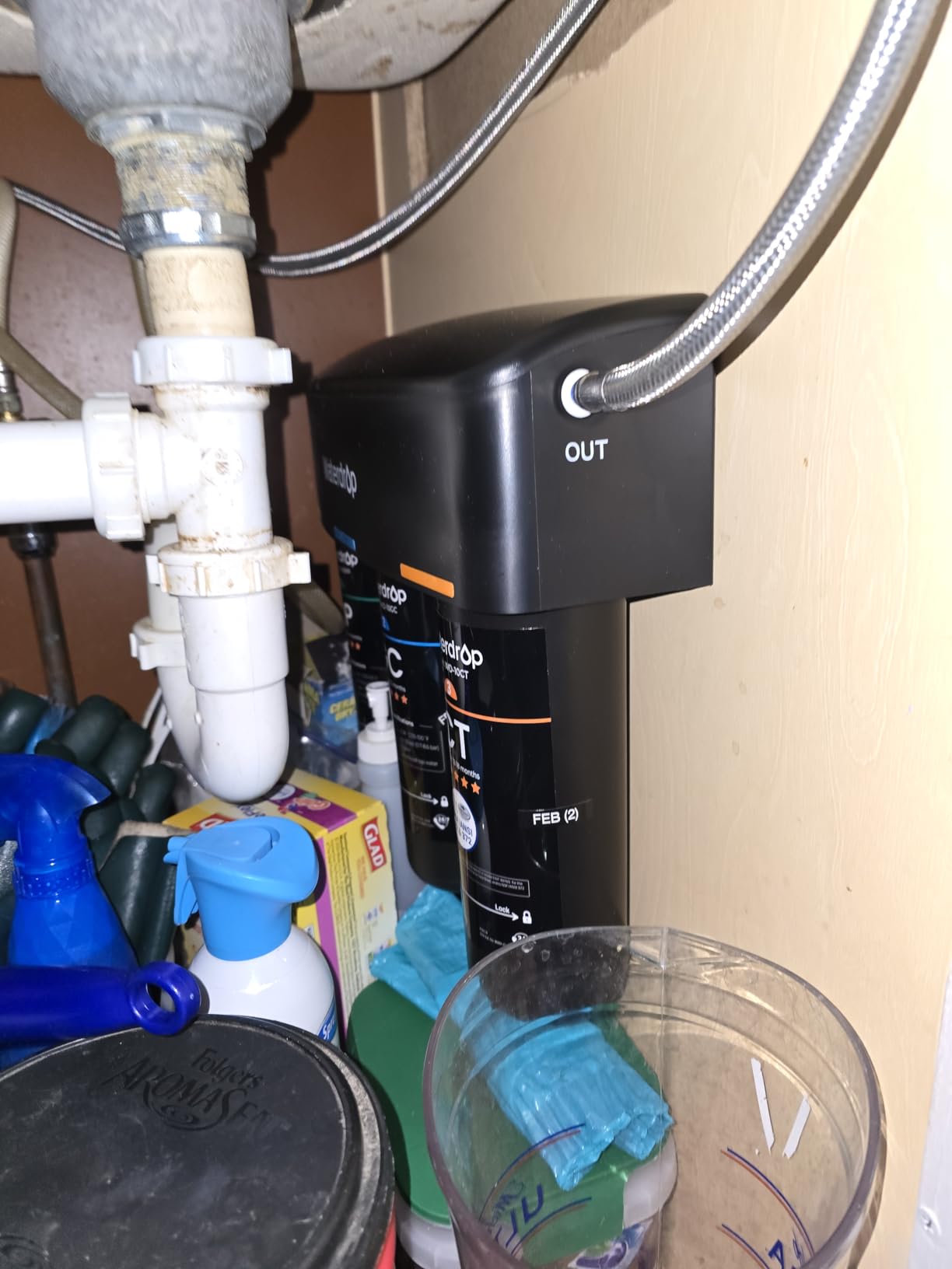 Waterdrop TSA 8 Layer Under Sink Water Filter System, Under Sink Water Filtration System, Reduces PFAS, PFOA/PFOS, Fluoride, Chlorine, NSF/ANSI 42 Certified customer photo 1