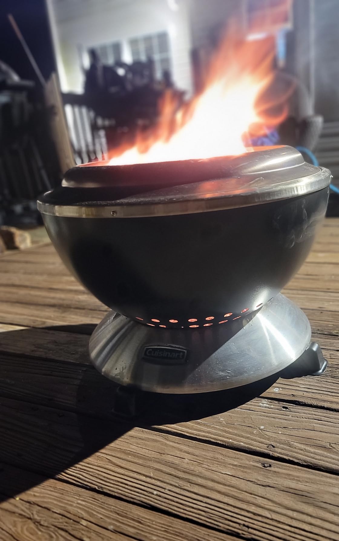 Cuisinart 24 inch Cleanburn Smokeless Fire Pit with Removable Base for Ash, Portable Wood Burning Outdoor Fireplace customer photo 1