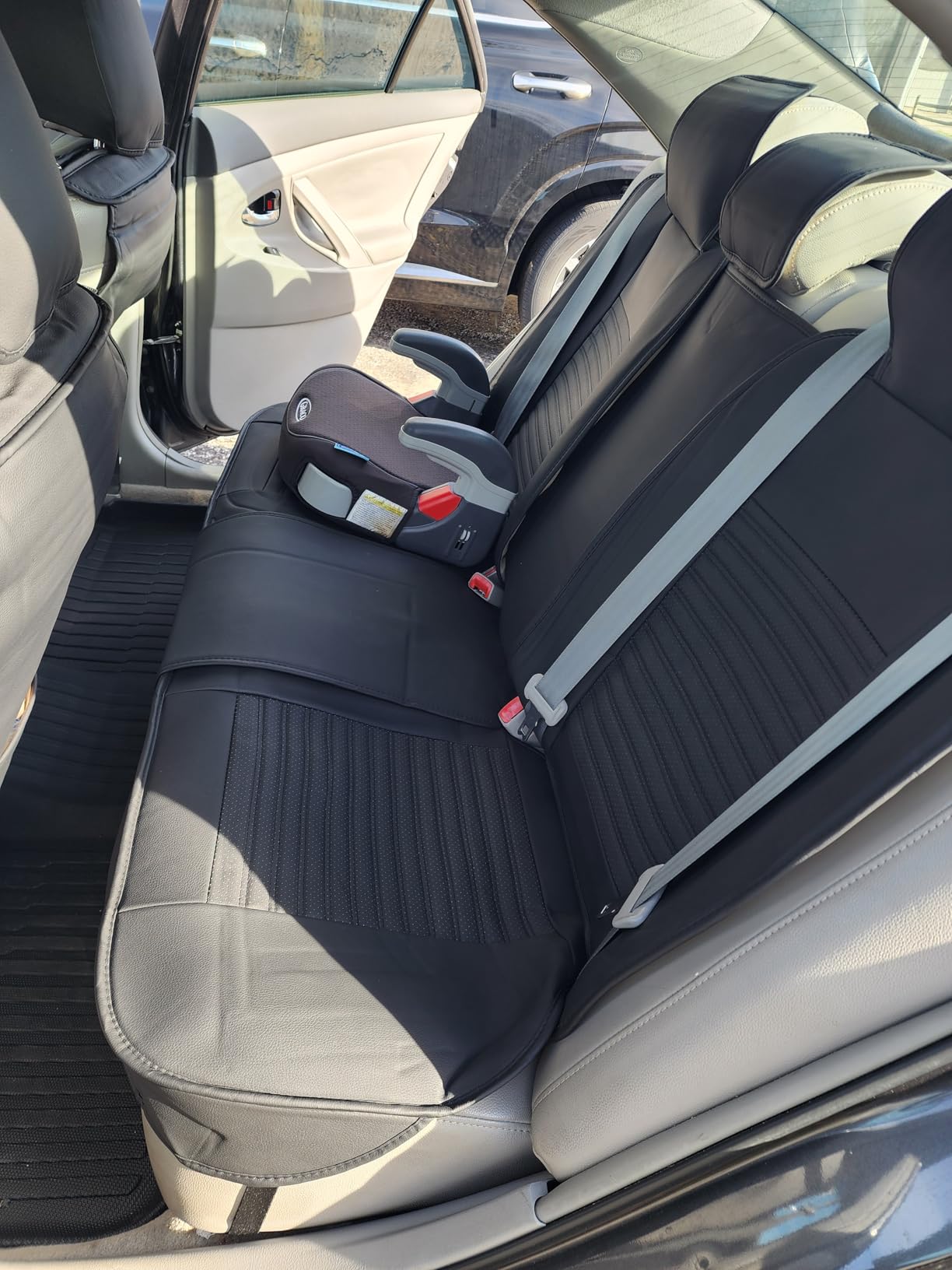 LINGVIDO Full Set Car Seat Covers, Faux Nappa Leather, Airbag Compatible and Waterproof Protectors for Sedans SUVs, Breathable Interior for Active Families, Pets, and Commuters customer photo 1
