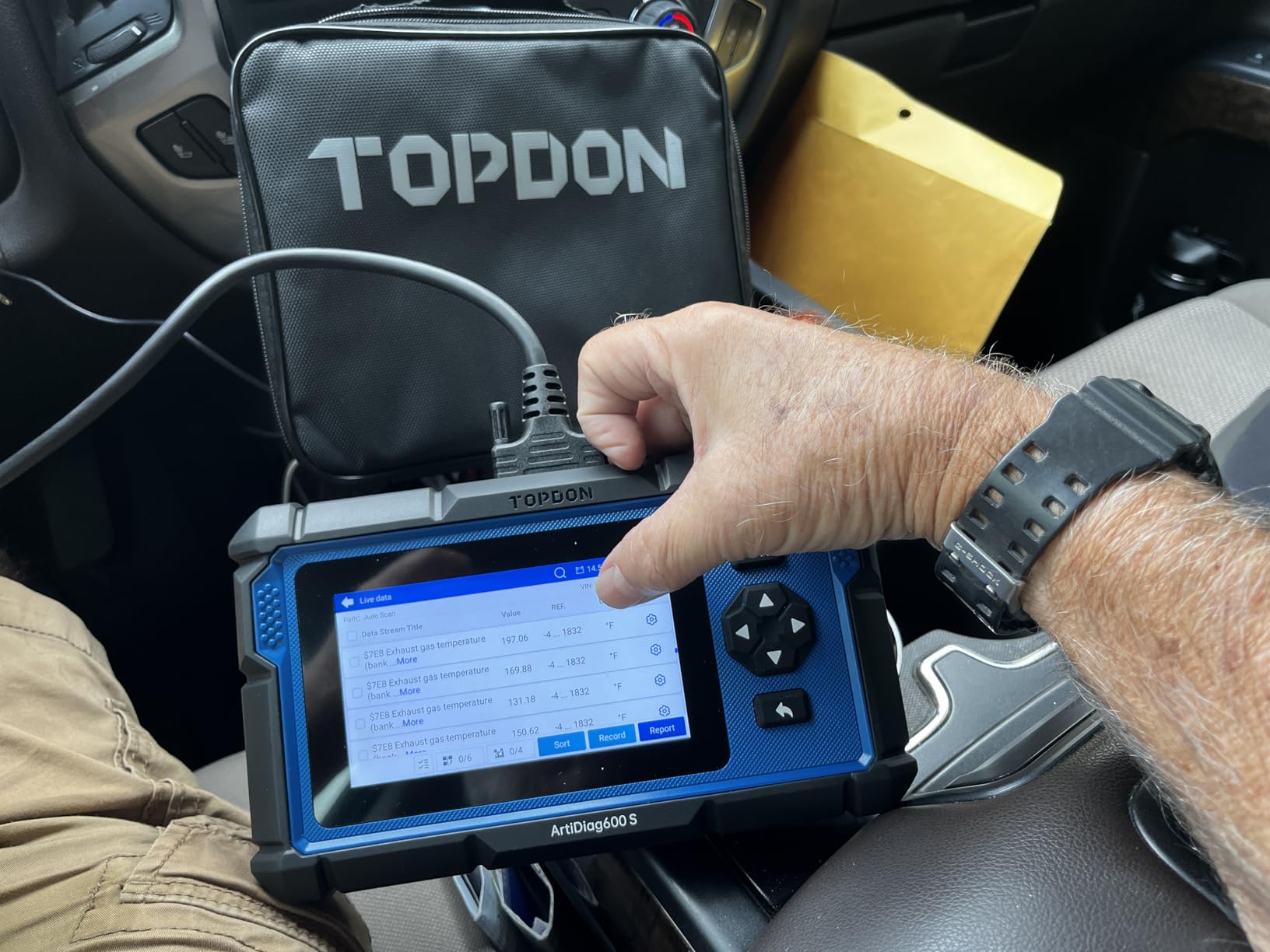 OBD2 Scanner TOPDON AD600S Scan Tool, Code Reader, Diagnostics Scanner for ABS/SRS/AT/Engine with 9 Reset Services customer photo 2