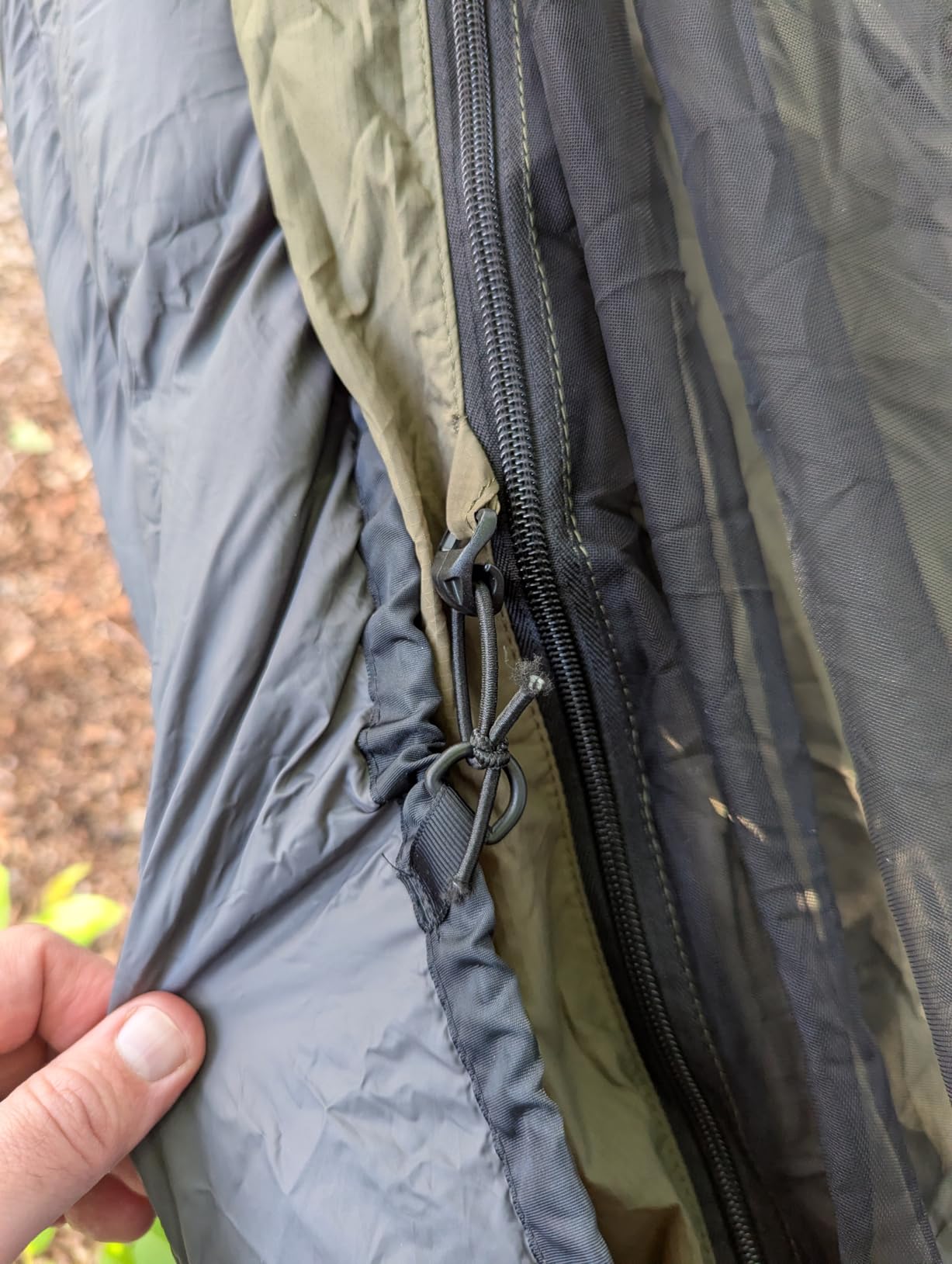 Onewind 11ft Camping Hammock with Mosquito Net and Structure Ridgeline, Lightweight Portable Hammock with 12ft Tree Straps Ideal for Outdoor Hiking Backpacking, OD Green customer photo 2