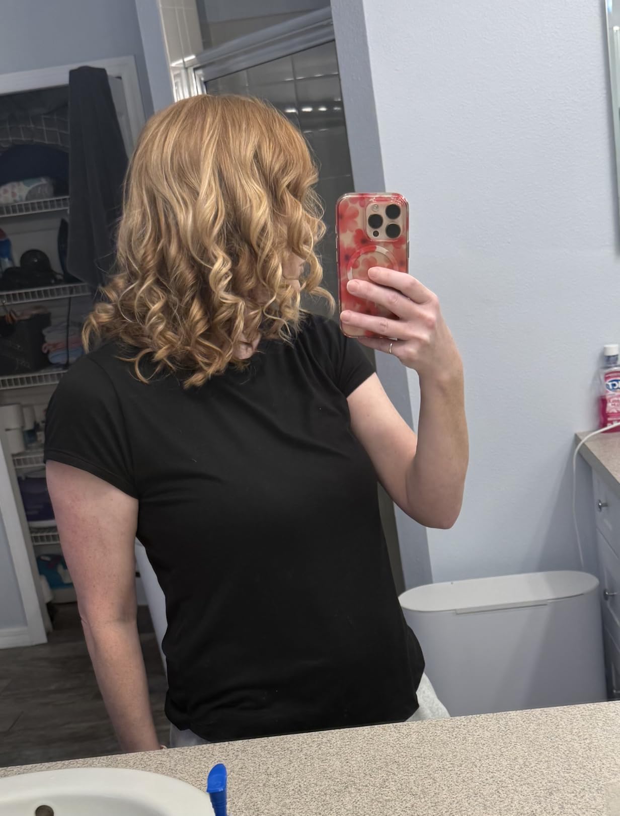 Remington Shine Therapy Argan Oil & Keratin Infused 1/2-1 Inch Tapered Curling Wand for Natural Curls, Includes Heat Glove customer photo 1