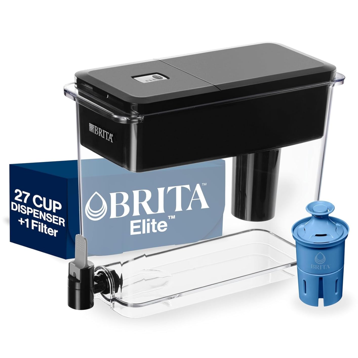 Brita Water Dispenser, UltraMax Elite Filter, Removes 99% of Lead, Includes 1 Filter, 27-Cup Capacity, Black customer photo 1