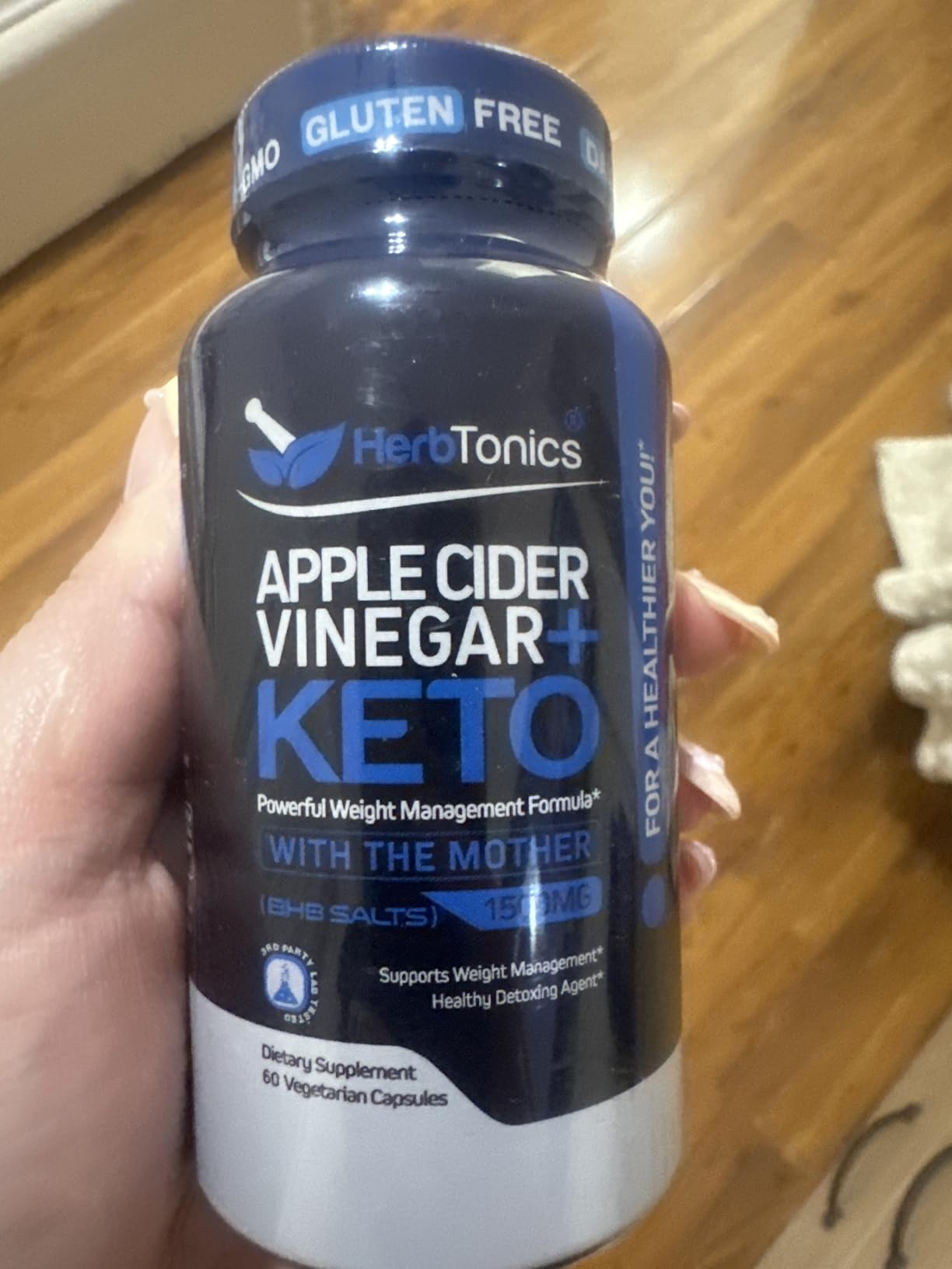 Herbtonics Apple Cider Vinegar + Keto BHB Capsules | GLP-1 Support for Appetite, Cravings & Weight Management | Metabolism Support with Satiety Support | 240 Capsules - 4 Month Supply customer photo 2