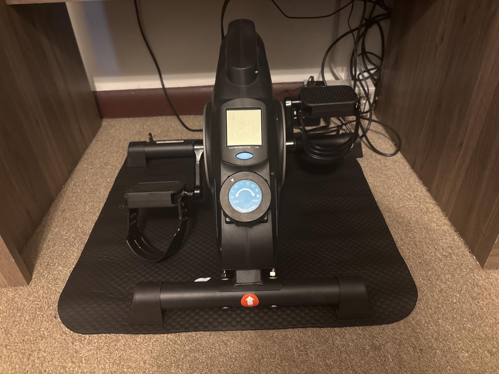 Under Desk Bike Pedal Exerciser, Quiet Magnetic Mini Exercise Bike with MERACH App for Arm, Leg Recovery, Physical Therapy, Smooth Foot Desk Cycle customer photo 1