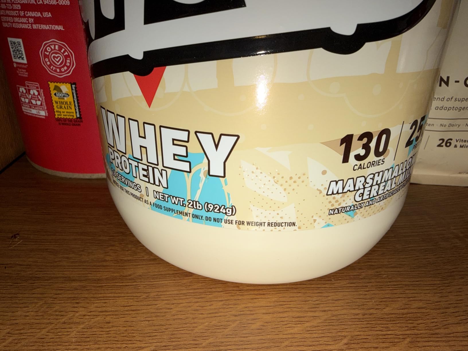 Whey Protein Powder, Cinnabon - 2LB, 25G of Protein - Cinnamon Roll Flavored Isolate, Concentrate & Hydrolyzed Whey Protein Blend - Post Workout Shakes - Soy & Gluten Free customer photo 2