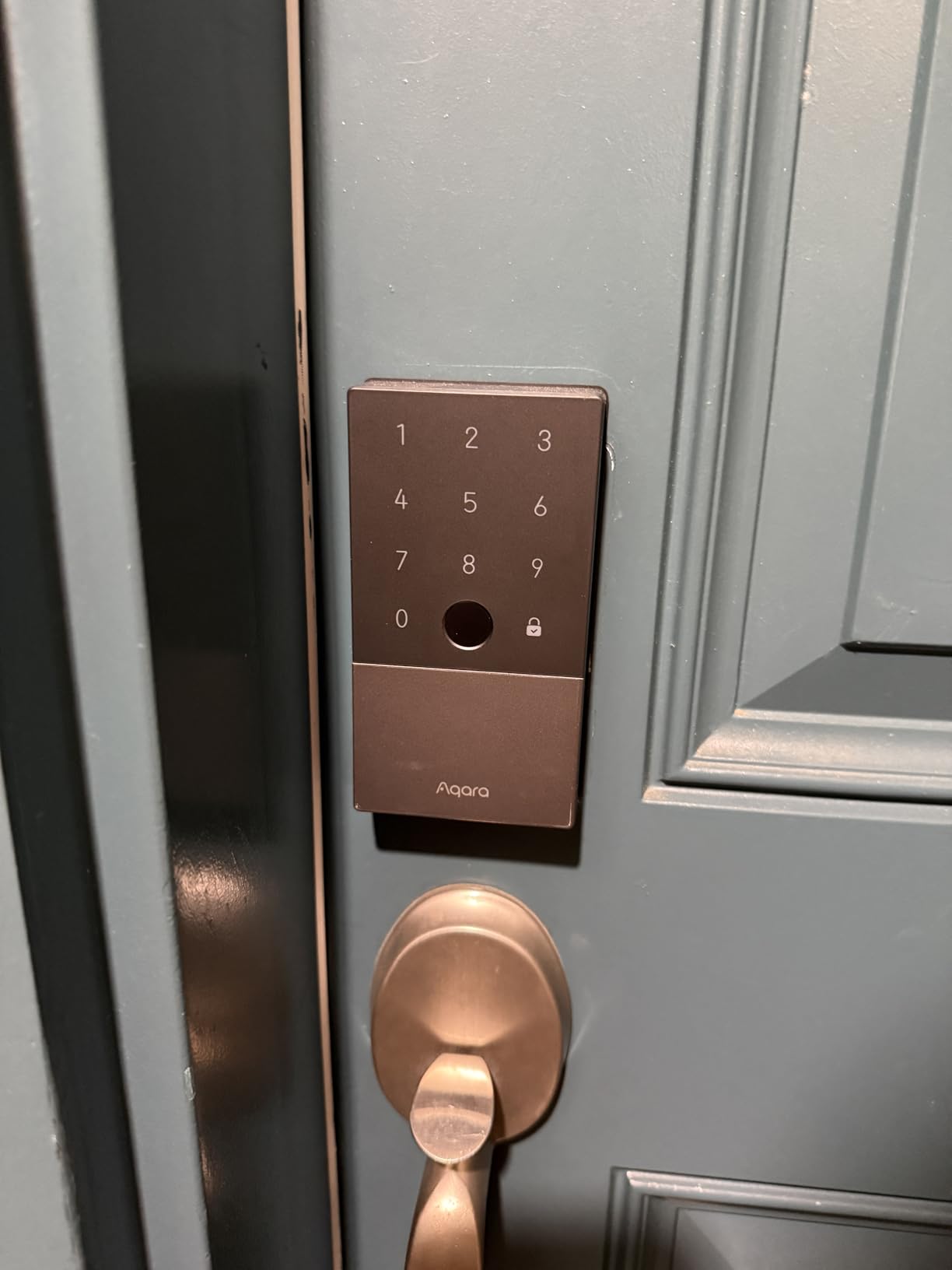 Aqara Smart Lock U100, Fingerprint Keyless Entry Door Lock with Apple Home Key, Touchscreen Keypad customer photo 2