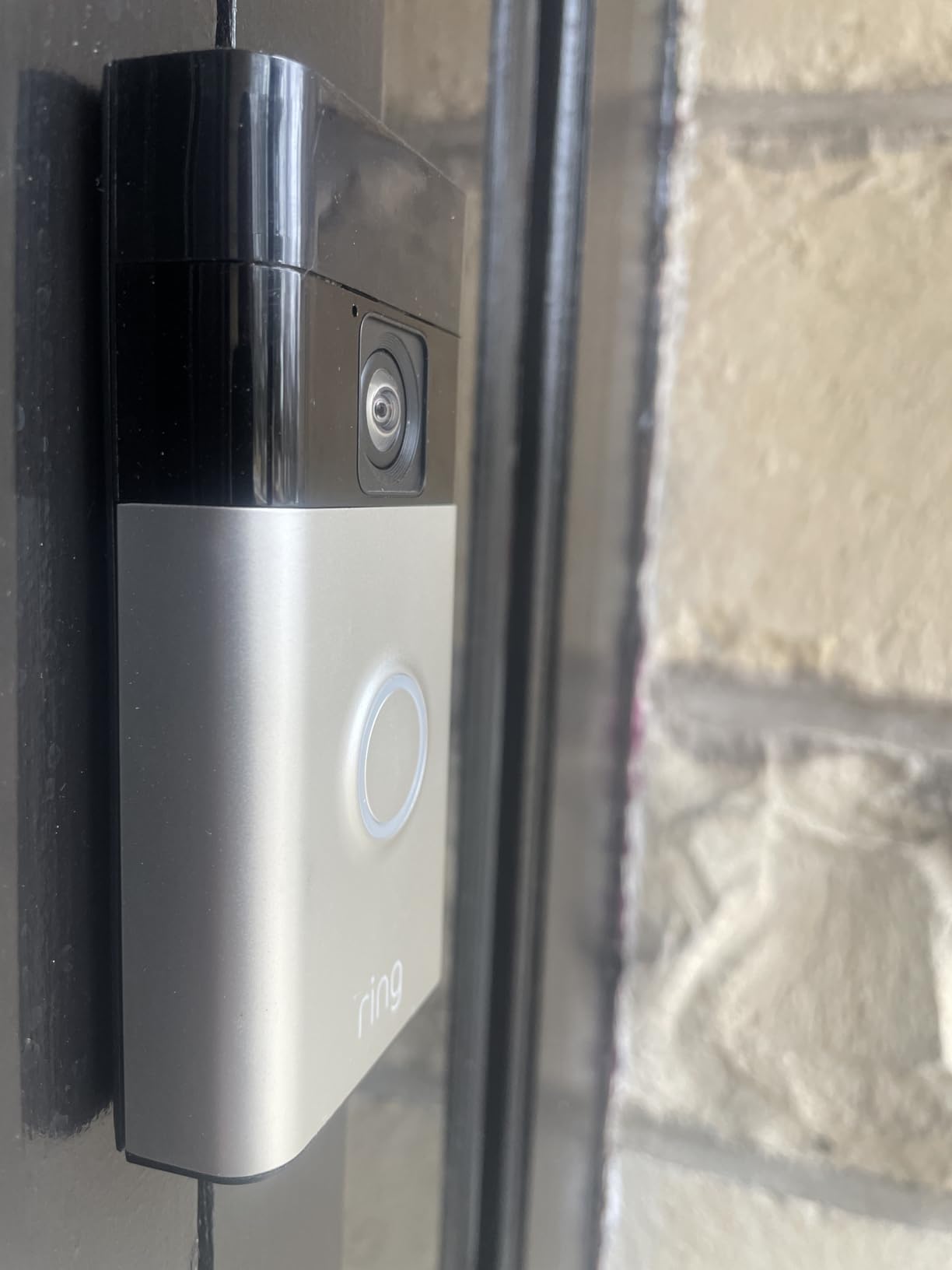 Ring Battery Doorbell, Home or business security with Head-to-Toe video, Live View with Two-Way Talk, and Motion Detection & Alerts, Satin Nickel customer photo 1