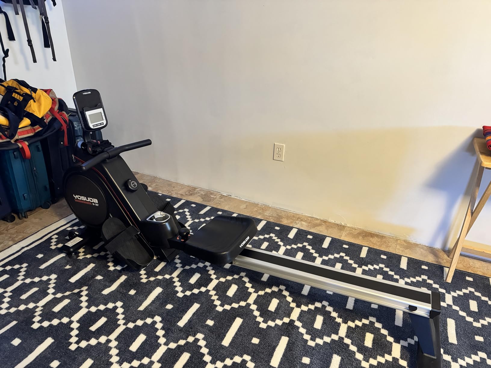 YOSUDA Rowing Machine for Home, Magnetic Rower Machine for Beginners to Athletes, Use with Resistance Adjustment Function, Bluetooth, App Supported, LCD Monitor, and Comfortable Seat Cushion customer photo 2
