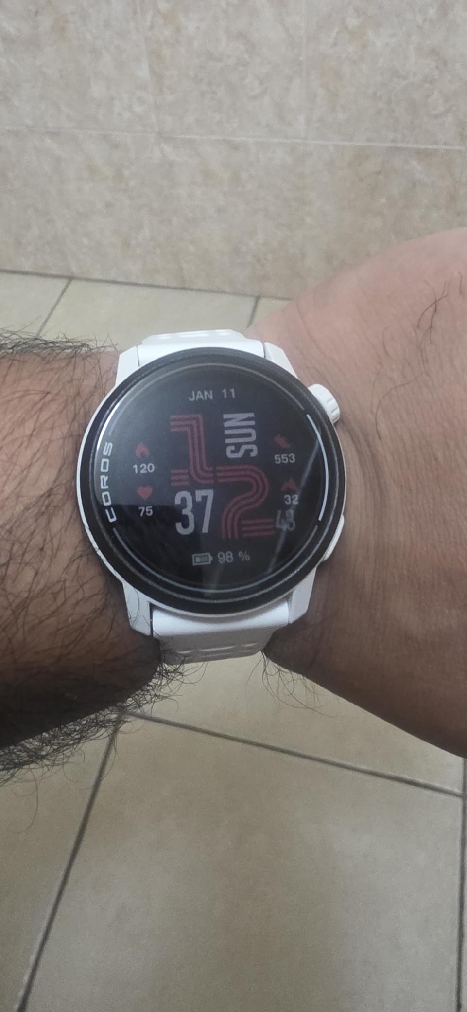 COROS PACE 3 GPS Sport Watch - Lightweight, Comfortable Running Watch, 17-Day Battery Life, Accurate GPS, Heart Rate Monitor, Navigation, Sleep Tracking, Training Plan, Run, and Bike - White Silicone customer photo 1