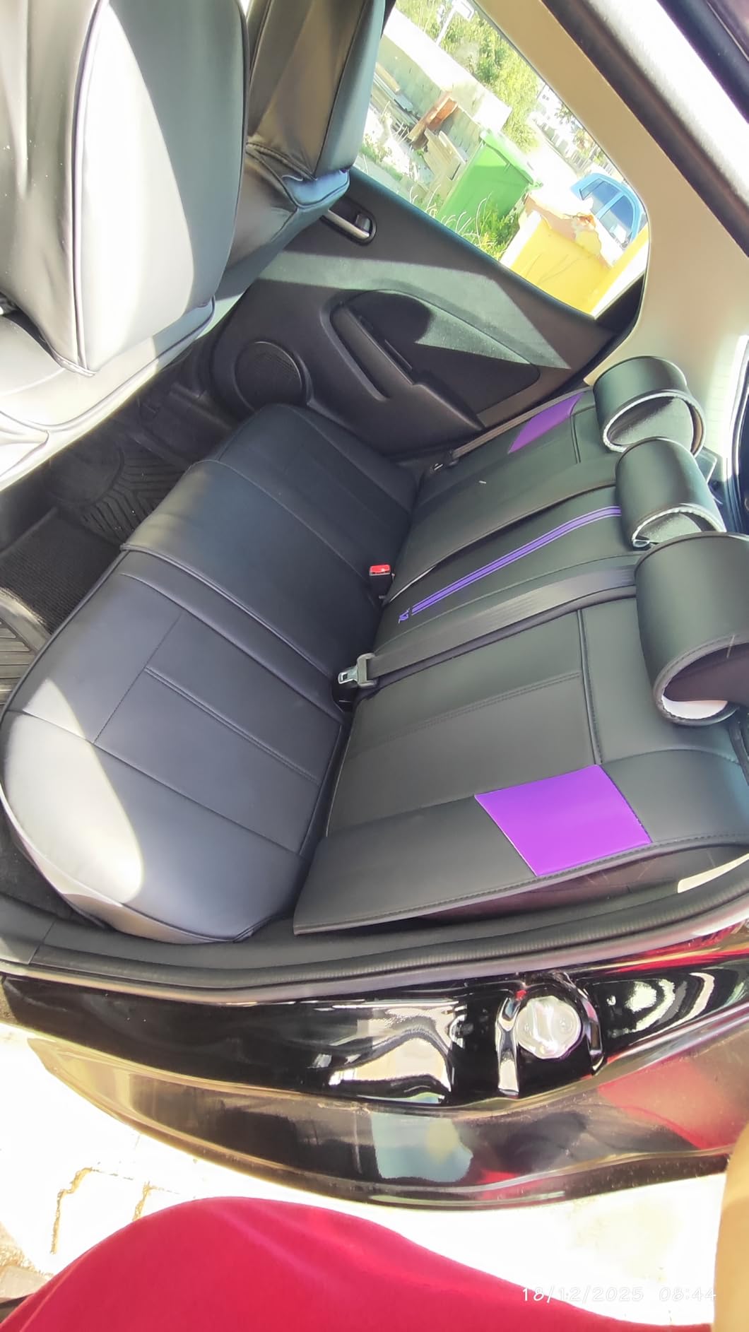 CAR PASS Nappa Leather Seat Covers, Breathable Waterproof Car Seat Covers Full Set, Luxury 3D Sponge Support Full Coverage Seat Protector, Universal Fit SUV Pick-up Truck Sedan Automotive customer photo 2