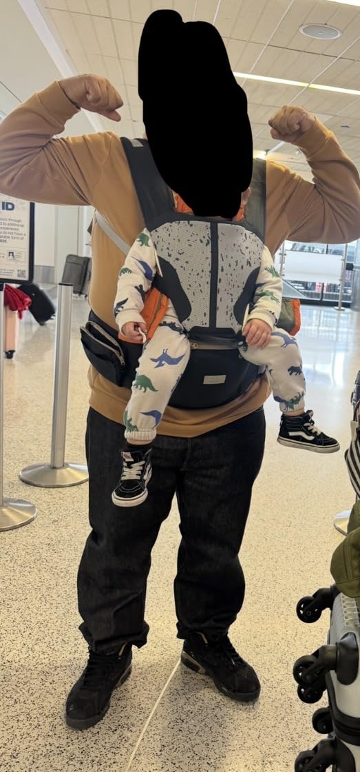 Baby Carrier, MOMTORY Safety-Certified 6-in-1 Baby Carrier Newborn to Toddler, Adjustable Detachable Infant Baby Hip Seat Carrier for 7-50lbs, All Seasons, Perfect for Shopping Travelling customer photo 2