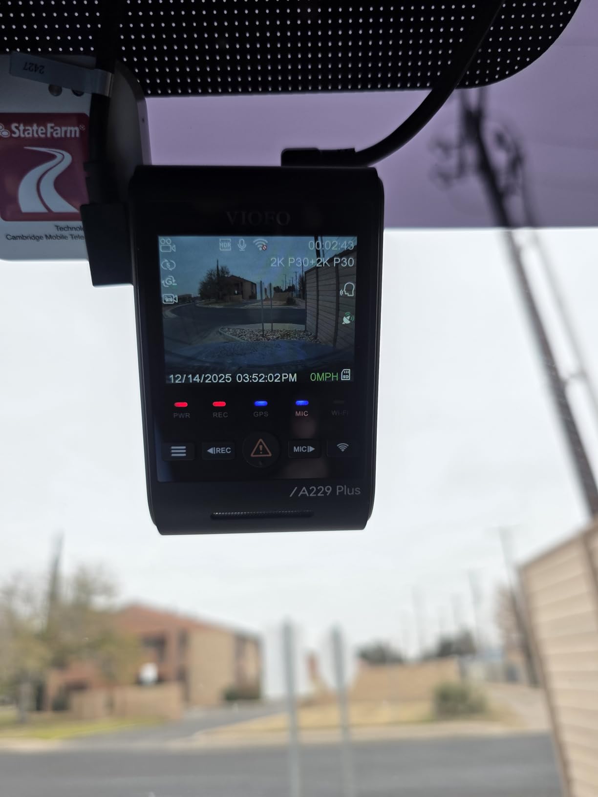 VIOFO A229 Plus Dash Cam Front and Rear, Dual STARVIS 2 Sensors, 2 Channel HDR, 1440P+1440P Voice Control Car Dash Camera, 5GHz Wi-Fi, Ultra-Precise GPS customer photo 1