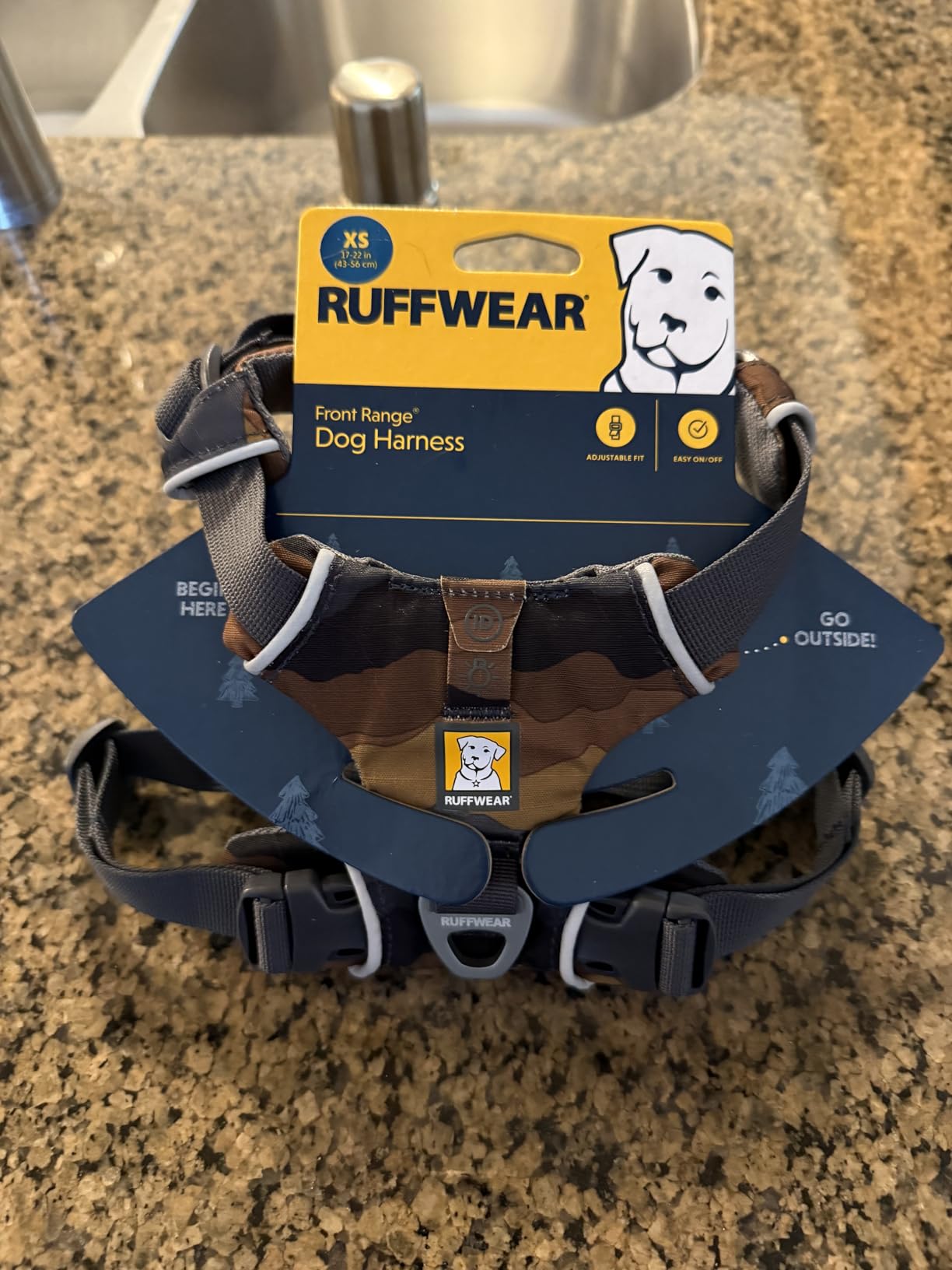 Ruffwear, Front Range Dog Harness, Reflective Soft Padded Everyday Harness with Dual Leash Clips, Adjustable and Lightweight Fit for Training or Walking for All Dogs, Spring Mountains, Large/X-Large customer photo 1