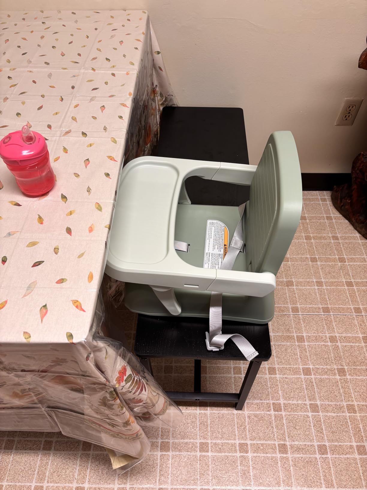 Chicco Bento Booster 3-in-1 Portable Booster Seat for Table, Feeding Seat and Toddler Chair for Babies and Toddlers, for Children up to 50 lbs., Lightweight, Compact Fold | Sage/Green customer photo 2
