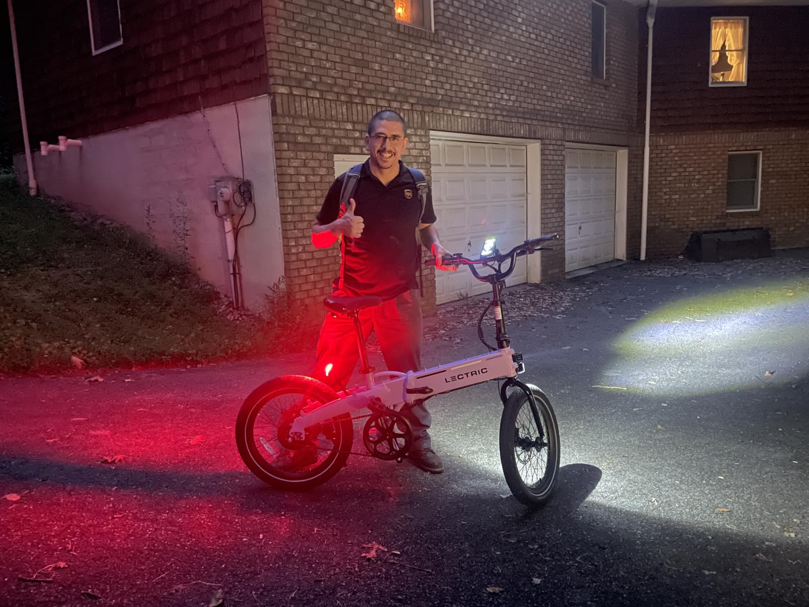 LECTRIC XP™ Lite 2.0 Electric Bike | Adult Folding Bikes - Weighs Only 49lbs | 45 Mile Range w/ 5 Pedal-Assist Levels | 20mph Top Speed - Class 1 and 2 eBike customer photo 2