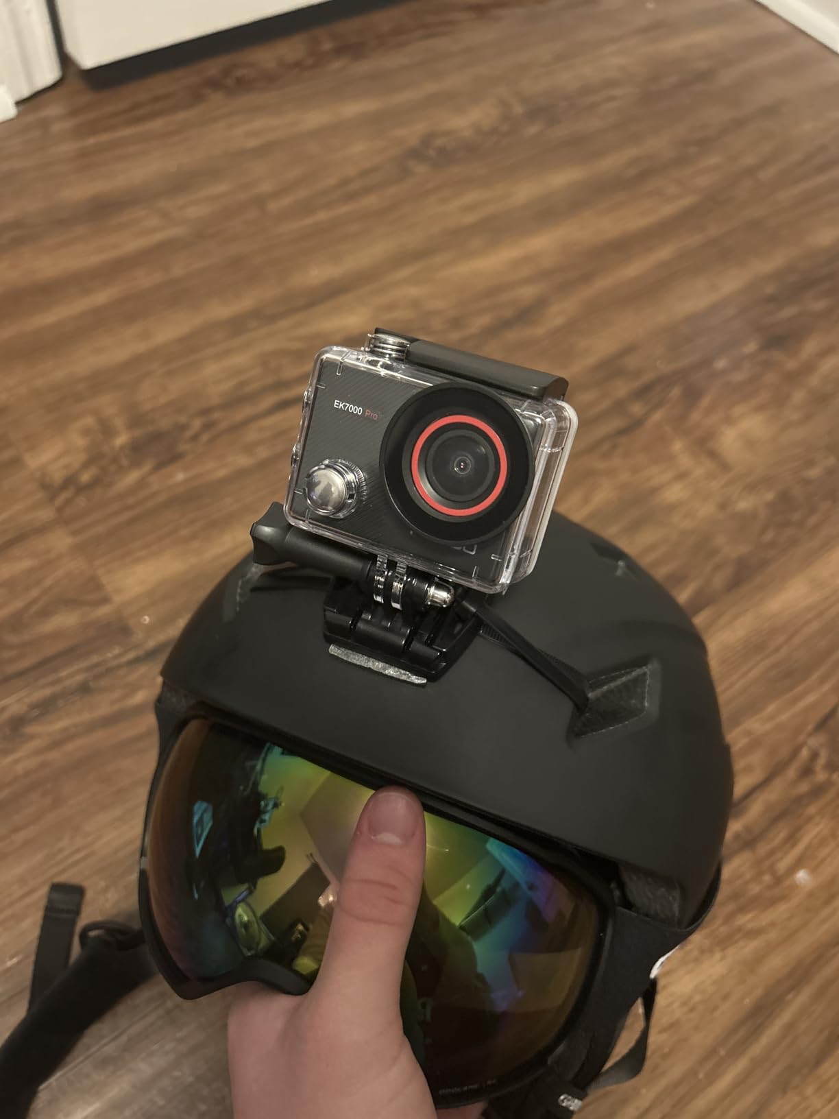 AKASO EK7000 Pro 4K30 Action Camera with Touch Screen EIS 131FT Waterproof Underwater Camera 5X Zoom Remote Control with Waterproof Floating Hand Grip Bundle and Carrying Case Accessories Kit Bundle customer photo 2