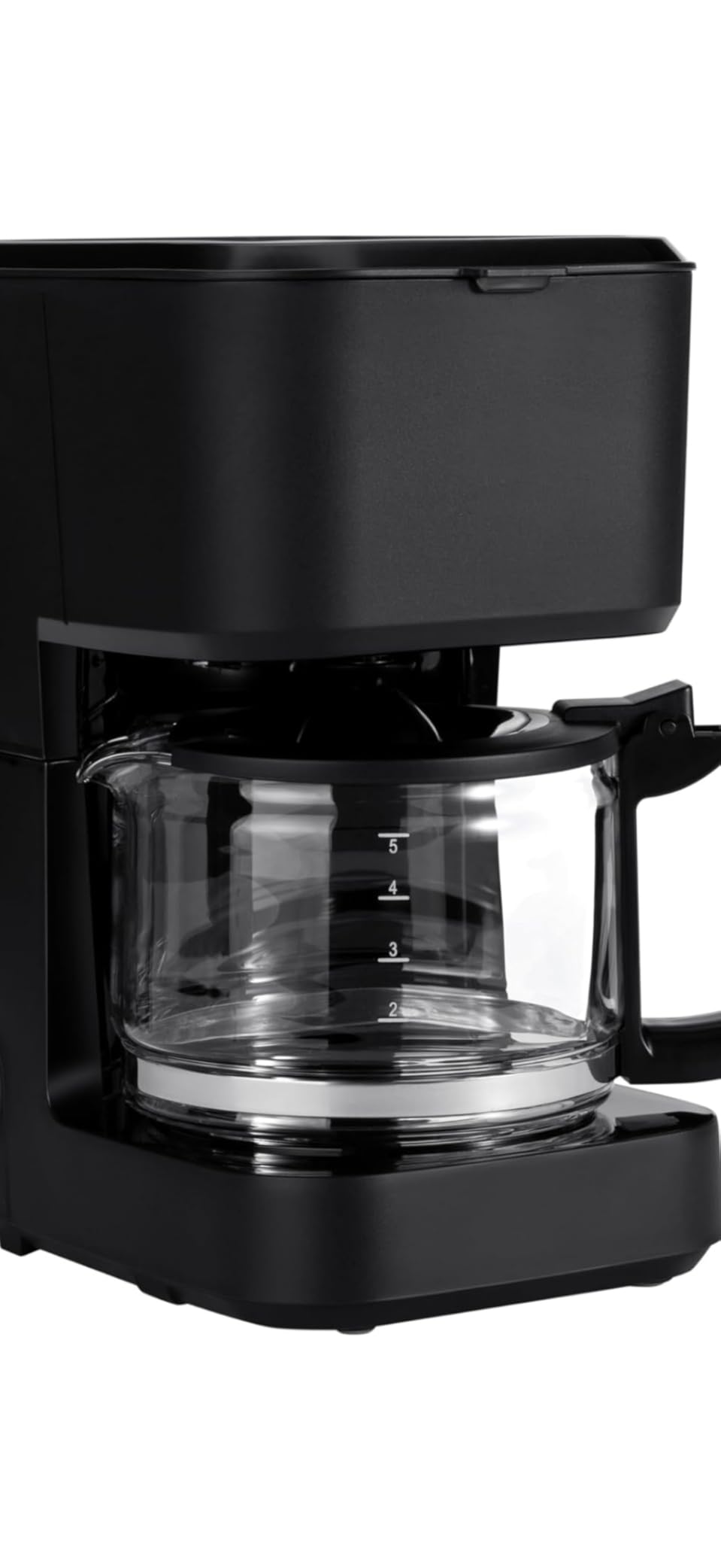 Amazon Basics 5 Cup Drip Coffee Maker with Glass Coffee Pot (0.8 Qt), Auto Shut-off, Auto Pause, Removable Filter Basket, Matte Black customer photo 2