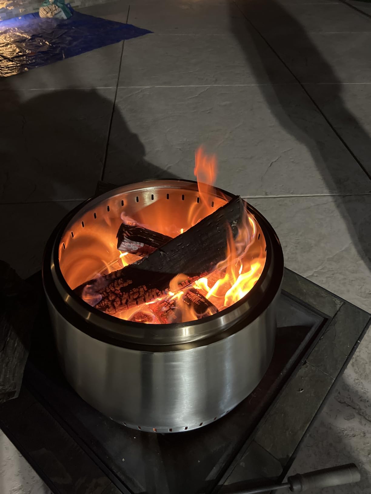 East Oak Fuoco Smokeless Fire Pit 21'' for Patio and Outdoor, Stainless Steel Firepit Wood Burning Fireplace with Carrying Bag, Portable Outdoor Fire Pit with Stand & Removable Ash Pan customer photo 1