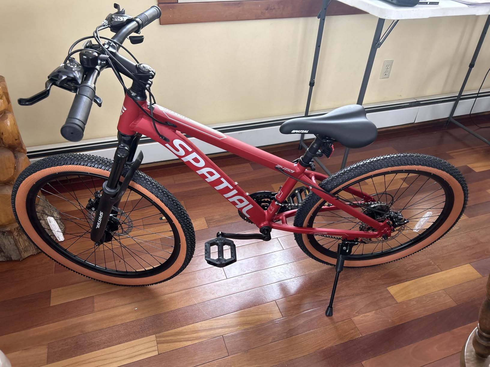 SPATIAL Mountain Bike, 20/24/26/27.5/29 inch Outdoor Cycling Bike, 21/8 Speed Lightweight Aluminum Frame, Dual Disc Brakes customer photo 1