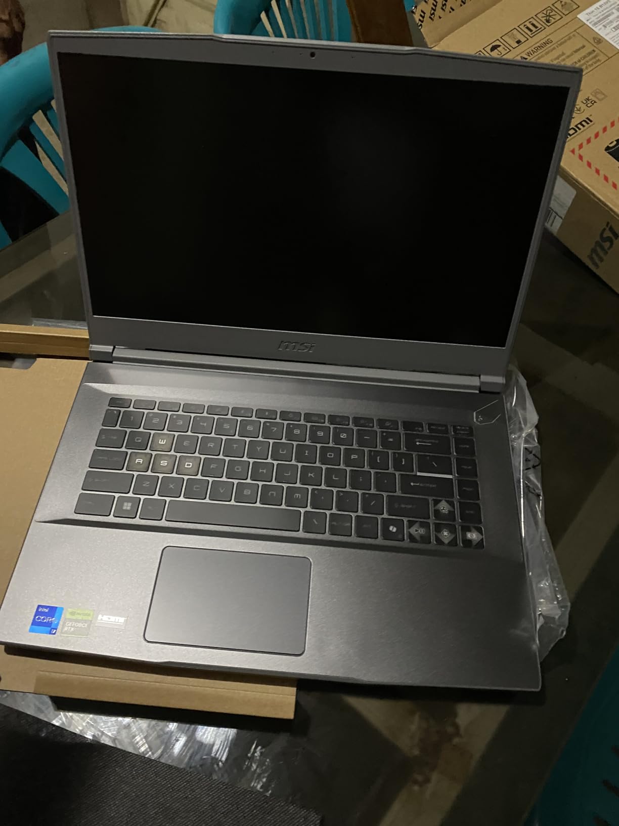 msi Thin 15 15.6 inch 144Hz FHD Gaming Laptop: Intel Core i7-13620H, NVIDIA Geforce RTX 4050, 16GB DDR4, 512GB NVMe SSD, WiFi 6E, Win 11: Black B13VE-2678US customer photo 1