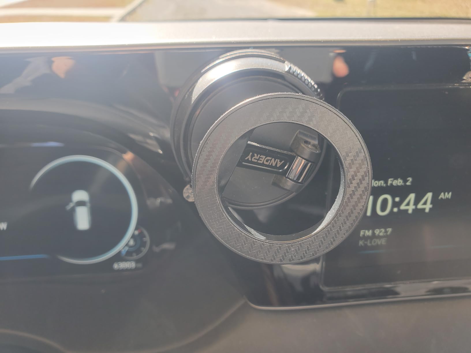 ANDERY Car Phone Holder for Magsafe [78+LBS Strongest Suction & 2400gf Strongest Magnetic] 360 Degree Adjustable Car Phone Mount, Phone Holders for Your Car for iPhone 17-12 & All Phones, Father Gifts customer photo 1