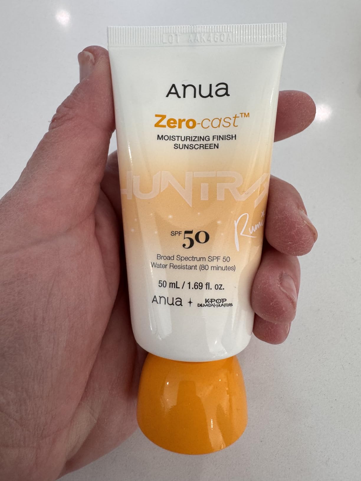 Anua, Zero-Cast Moisturizing Sunscreen SPF 50, Glow Natural Sunscreen for face, No White Cast, Hyaluronic Acid, Niacinamide, Oil-Free, Korean Skincare, 1.69 fl oz customer photo 2