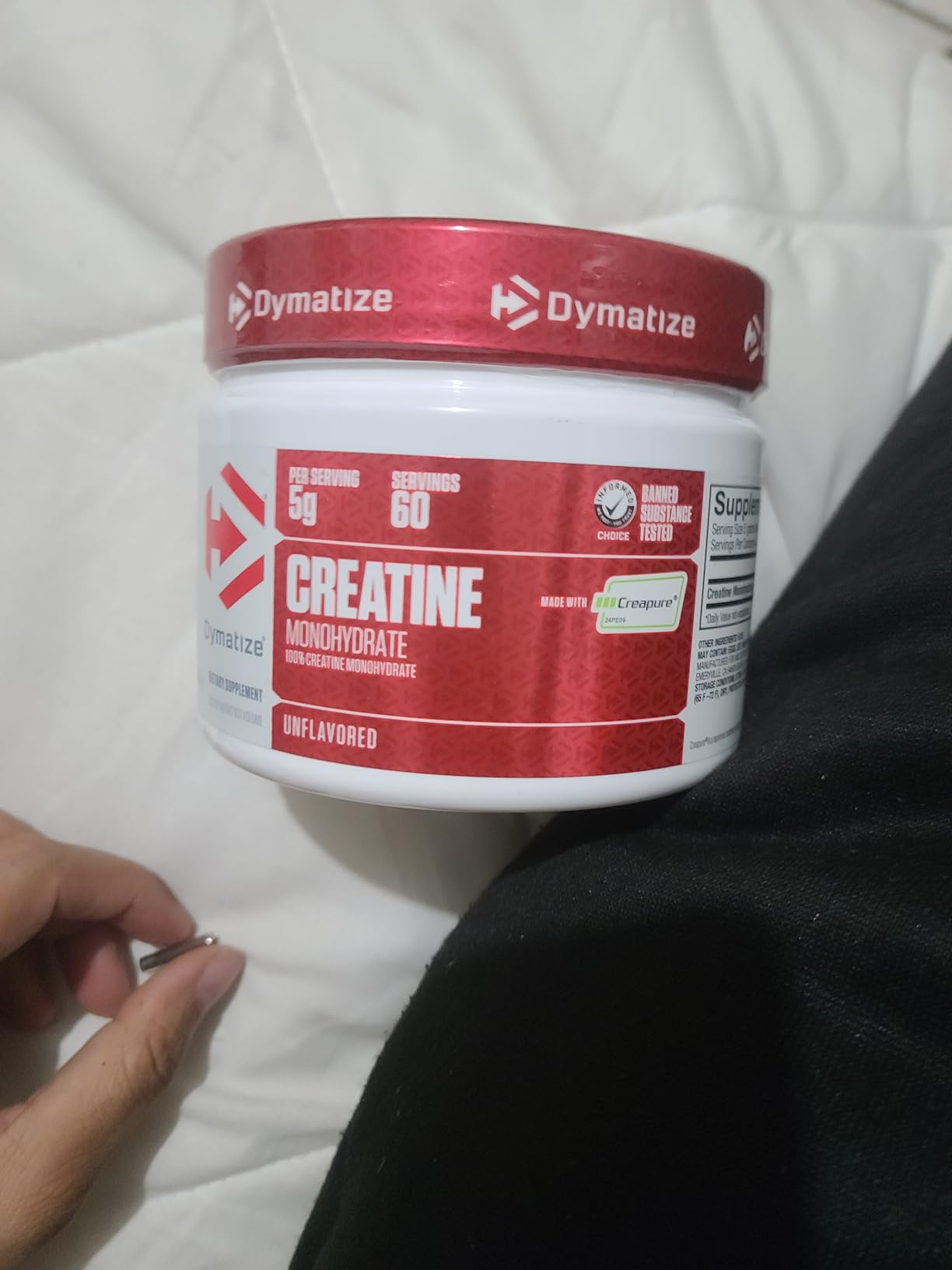 Dymatize 100% Creatine Monohydrate with Creapure, 5g Per Serving, 60 Servings (300g), Creatine for Women and Men, Gluten Free customer photo 2