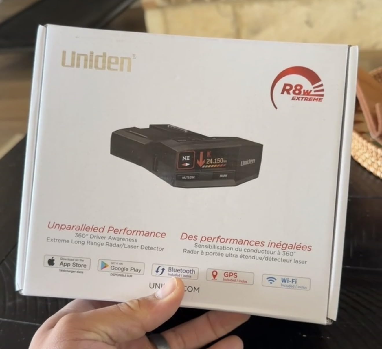 Uniden R8W Extreme Long Range Laser/Radar Detector, 360 degree Awareness, Directional Arrows, Wi-Fi, Bluetooth, GPS, Real-Time Voice Alerts customer photo 1