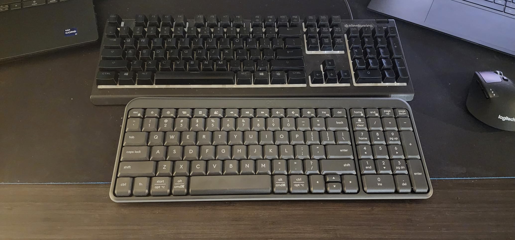 Logitech K250 Bluetooth Keyboard with Numpad, Easy Connectivity, Compact Wireless Keyboard Made with Recycled Plastic, Spill-Resistant, Comfortable Keys - Windows/MacOS - Graphite customer photo 2
